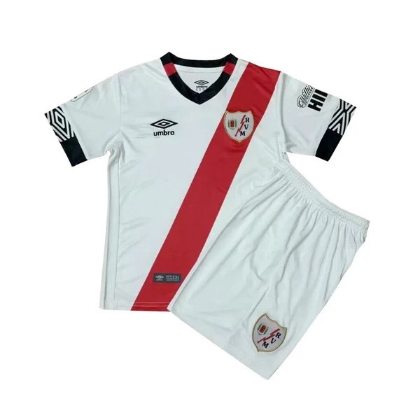 Camiseta Rayo Vallecano Primera Equipo Niños 2020-21 Blanco